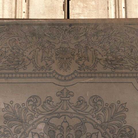 #49019 Antique Wood & Metal Parlor Stove Carpet image 6