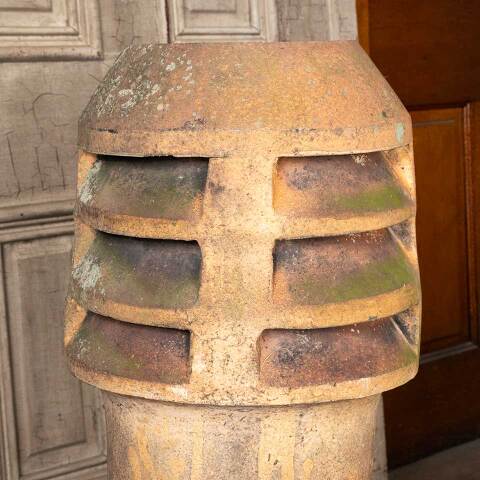 #49046 Salvaged Antique Terra Cotta Chimney Pot image 5