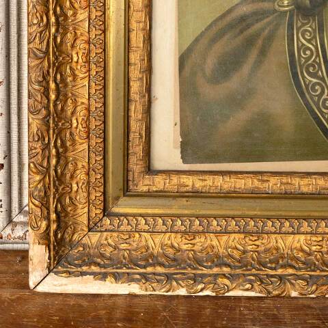 #49050 Antique Jesus Crown of Thorns B & W Print image 3