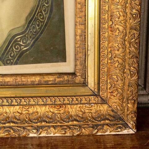 #49050 Antique Jesus Crown of Thorns B & W Print image 6