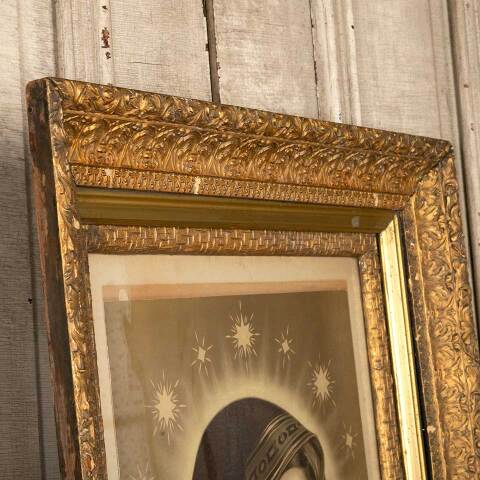 #49051 Antique The Madonna Virgin Mary Print image 3