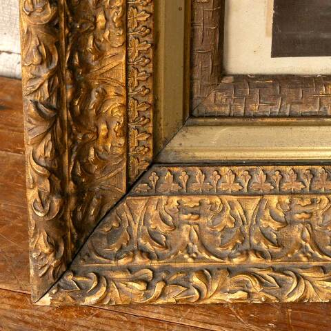 #49051 Antique The Madonna Virgin Mary Print image 4