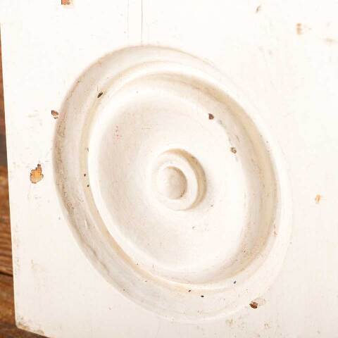 #49078 Antique Wood Rosette Interior Trim Block image 3