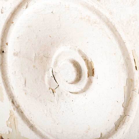 #49091 Antique Wood Rosette Interior Trim Block image 4