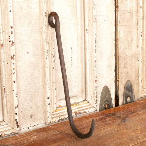 #49114 Antique Large Wrought Iron Meat Hook image 2