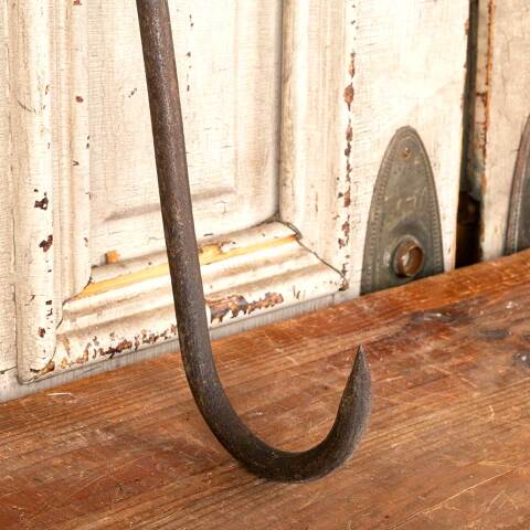#49114 Antique Large Wrought Iron Meat Hook image 4
