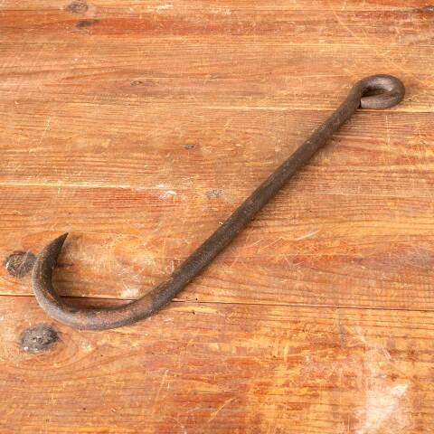 #49114 Antique Large Wrought Iron Meat Hook image 5
