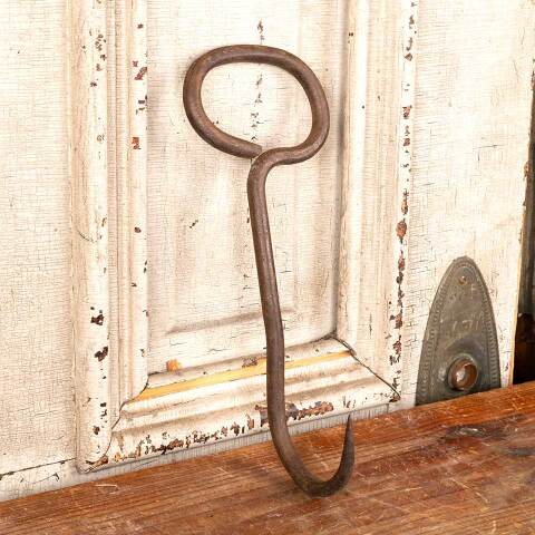 #49116 Antique Wrought Iron Farm Hay Hook image 2