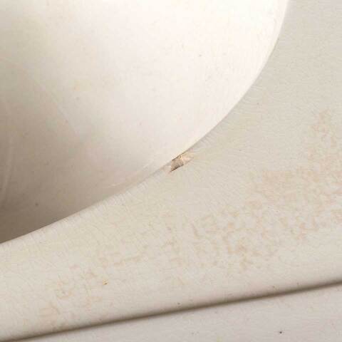 #49162 Antique Porcelain Bathroom Pedestal Sink image 5