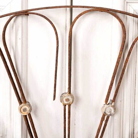 #49165 Antique Wrought Iron Arched Ornament image 4