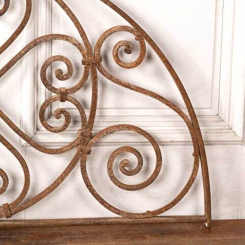 #49166 Antique Wrought Iron Arched Ornament image 5