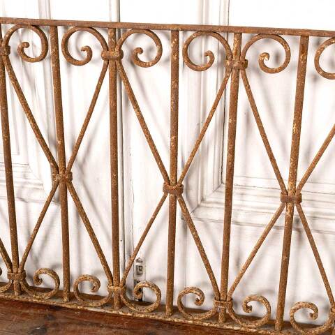 #49167 Antique Wrought Iron Ornamental Panel image 4