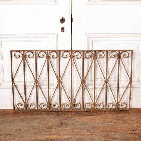 #49167 Antique Wrought Iron Ornamental Panel image 5