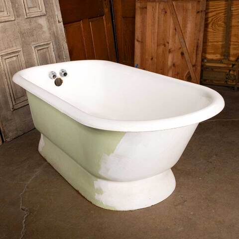 #49172 30x60 Antique Cast Iron Apron Bathtub image 2