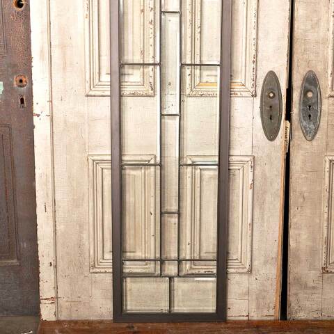 #49181 17x87 Leaded Beveled Glass Side Lite Panel image 7