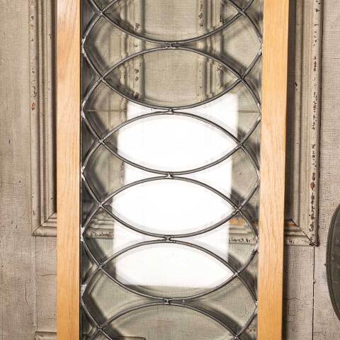 #49183 Antique Leaded Glass Transom Window Panel image 4