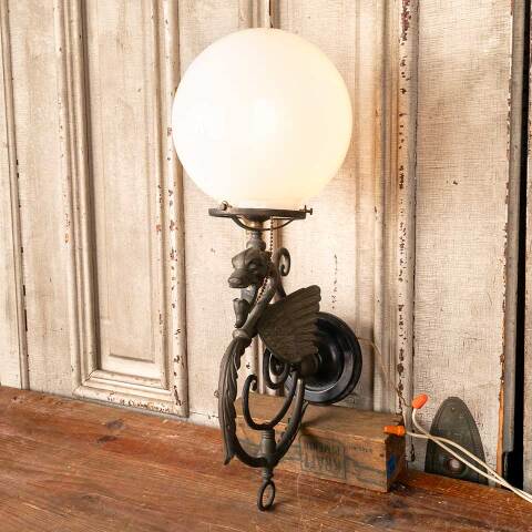 #49186 Salvaged Antique Dragon Sconce Light Fixture image 5