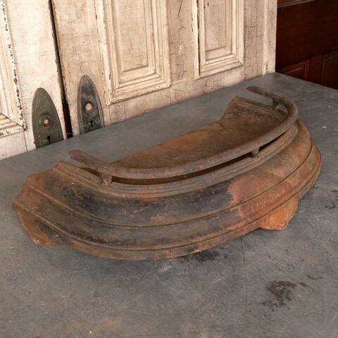#49187 Salvaged Antique Cast Iron Fireplace Fender image 2