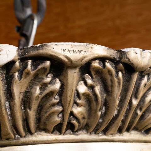 #49275 Vintage 3 Light Tiered Glass Prism Chandelier image 7