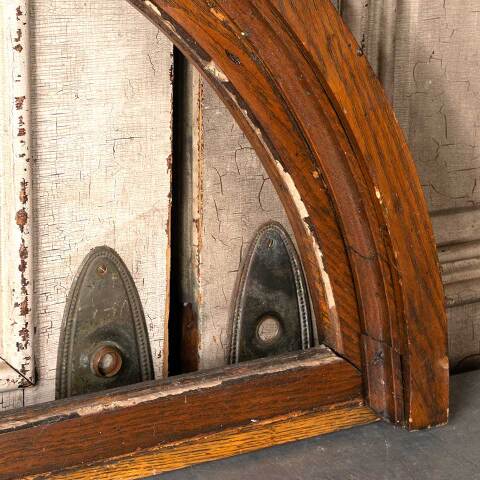 #49278 Antique Arched Wood Window Sash image 7