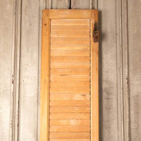 #49283 Antique Louvered Exterior Wood Shutter image 2