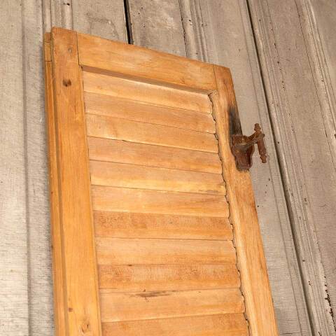 #49283 Antique Louvered Exterior Wood Shutter image 4