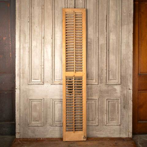 #49283 Antique Louvered Exterior Wood Shutter image 6
