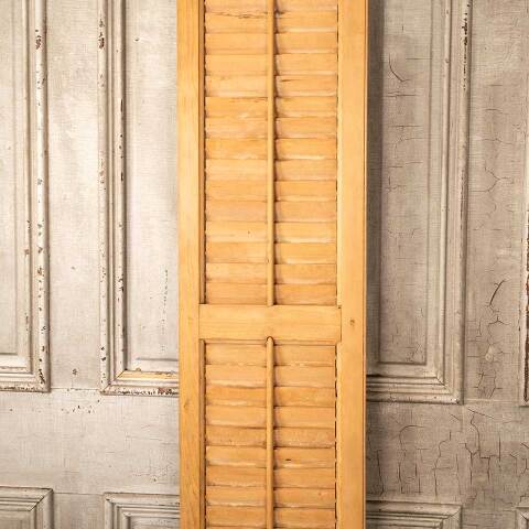#49283 Antique Louvered Exterior Wood Shutter image 8