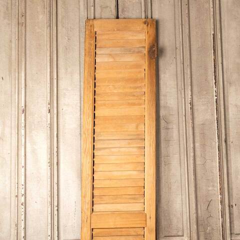 #49284 Antique Louvered Exterior Wood Shutter image 2