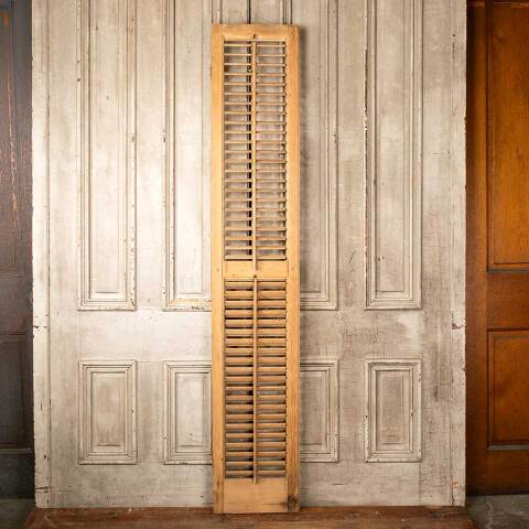 #49284 Antique Louvered Exterior Wood Shutter image 7