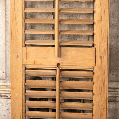 #49284 Antique Louvered Exterior Wood Shutter image 8