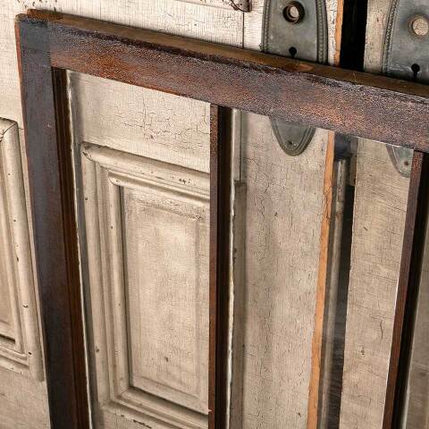 #49290 Antique Divided 3 Lite Wood Window Sash image 3