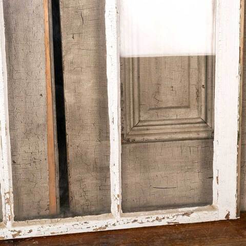 #49290 Antique Divided 3 Lite Wood Window Sash image 5