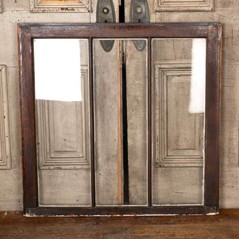 #49290 Antique Divided 3 Lite Wood Window Sash image 7