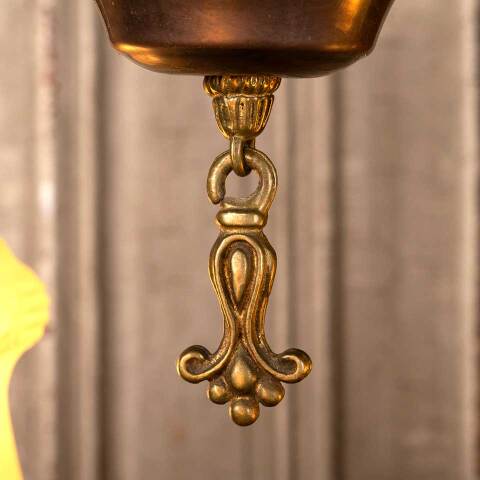 #49307 Antique 3 Bulb Chandelier Light Fixture image 3