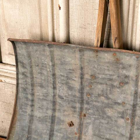 #49320 Antique Wood and Metal Snow Shovel image 8