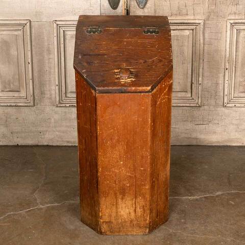 #49339 Antique Wood Potato Bin Storage Box image 2