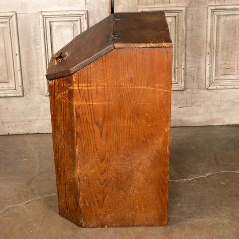 #49339 Antique Wood Potato Bin Storage Box image 5