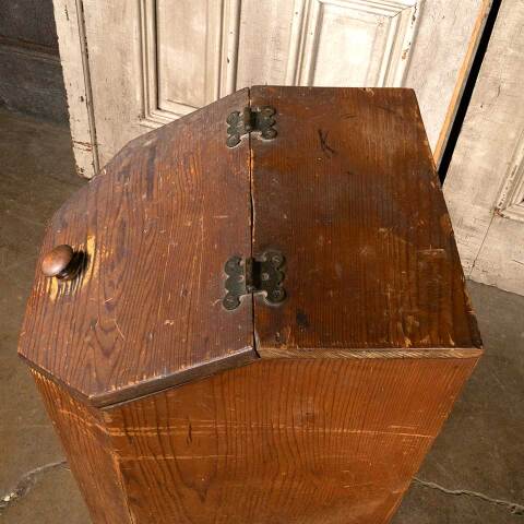 #49339 Antique Wood Potato Bin Storage Box image 8
