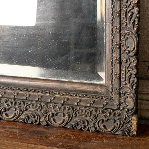 #49355 Antique Beveled Glass Mirror in Ornate Frame image 3