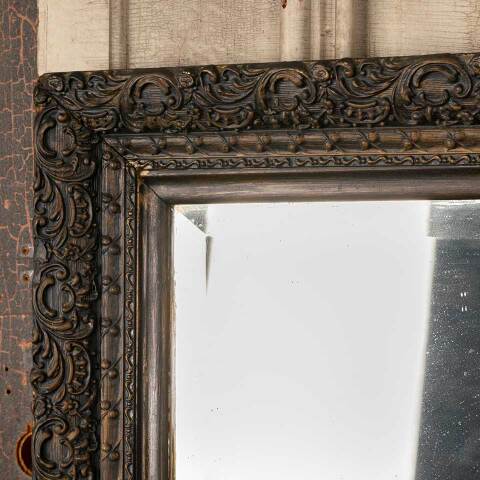 #49355 Antique Beveled Glass Mirror in Ornate Frame image 2