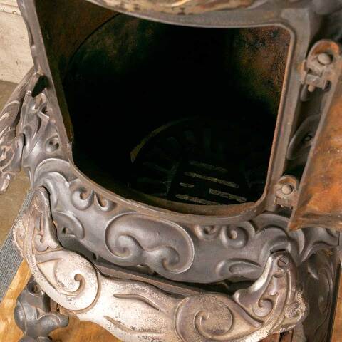 #49384 Antique Derby Windsor Cast Iron Parlor Stove image 6