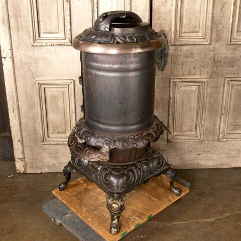 #49384 Antique Derby Windsor Cast Iron Parlor Stove image 7