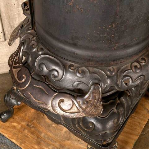 #49384 Antique Derby Windsor Cast Iron Parlor Stove image 8