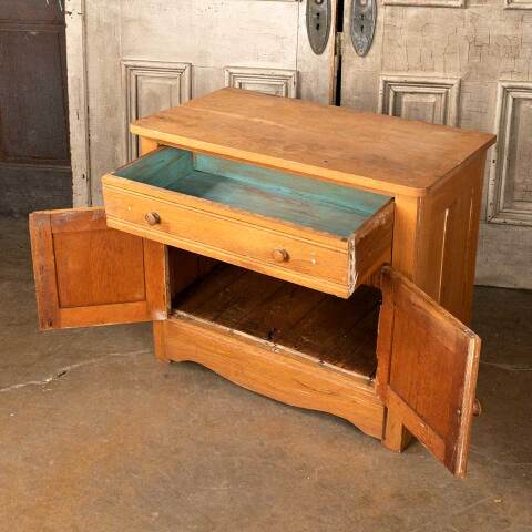 #49448 Antique Oak Dry Sink Cabinet image 5