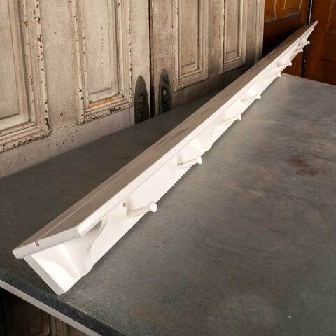 #49451 Long Painted Wood Wall Shelf with Pegs image 2