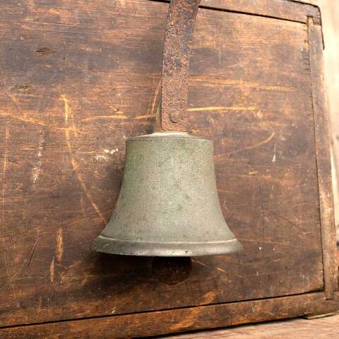 #49474 Antique Iron & Brass Shopkeeper's Doorbell image 2