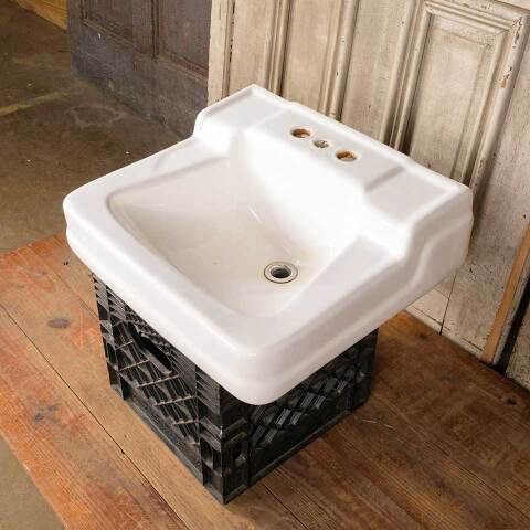 #49490 Vintage Wall Mount Porcelain Bathroom Sink image 5