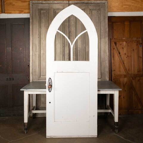 #49522 35x92 Pointed Arch Wood Entry Door image 5