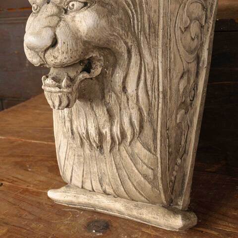 #49532 Cast Plaster Lion Bracket Wall Hanging image 5